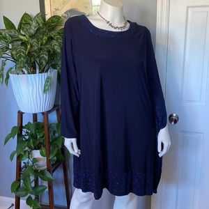 R&M Richard’s Navy Blue Cocktail Dress Size 1X